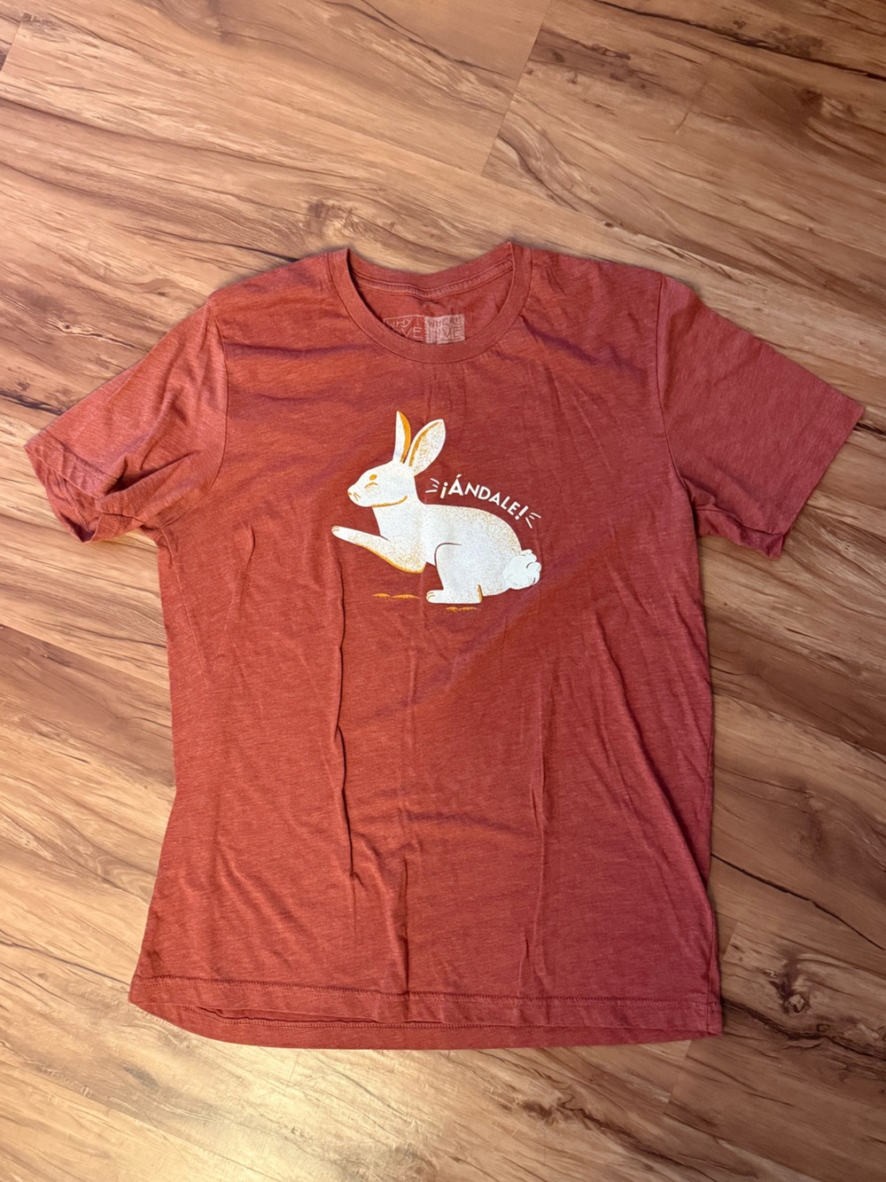 Feathered Red Bunny Graphic Tee